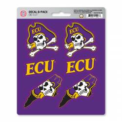 East Carolina University Pirates - Set Of 6 Sticker Sheet