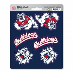Fresno State University Bulldogs - Set Of 6 Sticker Sheet