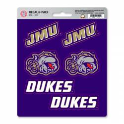 James Madison University Dukes - Set Of 6 Sticker Sheet