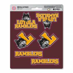 Loyola University Ramblers - Set Of 6 Sticker Sheet