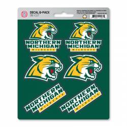 Northern Michigan University Wildcats - Set Of 6 Sticker Sheet