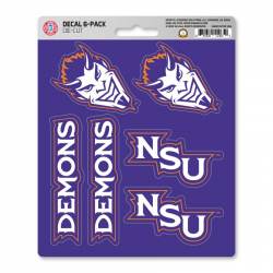 Northwestern State University Demons - Set Of 6 Sticker Sheet