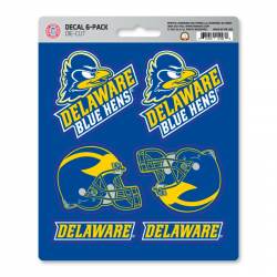 University Of Delaware Blue Hens - Set Of 6 Sticker Sheet