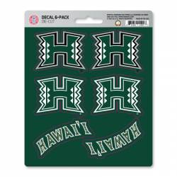 University Of Hawaii Warriors - Set Of 6 Sticker Sheet