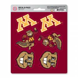 University Of Minnesota Golden Gophers - Set Of 6 Sticker Sheet