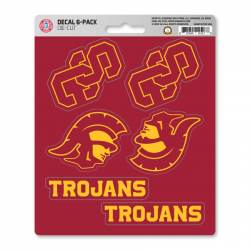 University Of Southern California USC Trojans - Set Of 6 Sticker Sheet