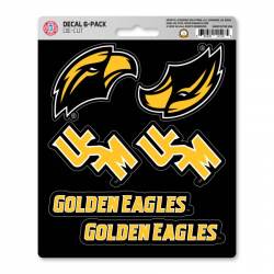 University Of Southern Mississippi Golden Eagles - Set Of 6 Sticker Sheet