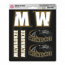 University Of Wisconsin-Milwaukee Panthers - Set Of 6 Sticker Sheet