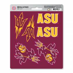 Arizona State University Sun Devils - Set Of 6 Sticker Sheet