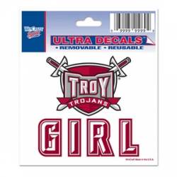 Troy University Trojans Girl - 3x4 Ultra Decal