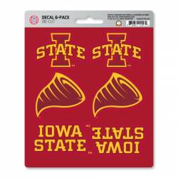 Iowa State University Cyclones - Set Of 6 Sticker Sheet