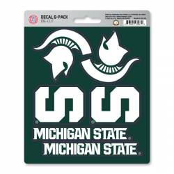 Michigan State University Spartans - Set Of 6 Sticker Sheet