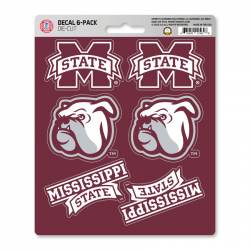Mississippi State University Bulldogs - Set Of 6 Sticker Sheet