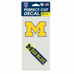University Of Michigan Wolverines - Set of Two 4x4 Die Cut Decals