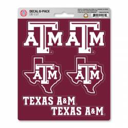 Texas A&M University Aggies - Set Of 6 Sticker Sheet