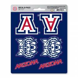 University Of Arizona Wildcats - Set Of 6 Sticker Sheet