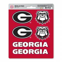 University Of Georgia Bulldogs - Set Of 6 Sticker Sheet