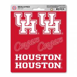University Of Houston Cougars - Set Of 6 Sticker Sheet