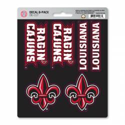 University Of Louisiana-Lafayette Ragin Cajuns - Set Of 6 Sticker Sheet