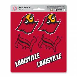 University Of Louisville Cardinals - Set Of 6 Sticker Sheet