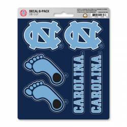 University Of North Carolina Tar Heels - Set Of 6 Sticker Sheet