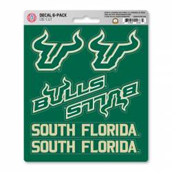 University Of South Florida Bulls - Set Of 6 Sticker Sheet