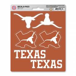 University Of Texas Longhorns - Set Of 6 Sticker Sheet