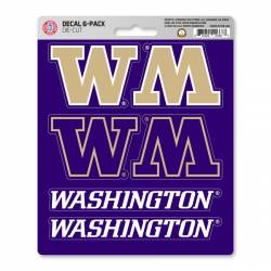 University Of Washington Huskies - Set Of 6 Sticker Sheet