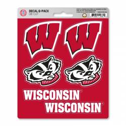 University Of Wisconsin Badgers - Set Of 6 Sticker Sheet