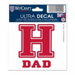 Harvard College Crimson Dad - 3x4 Ultra Decal