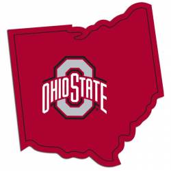 Ohio State University Buckeyes Home State Logo - Vinyl Sticker