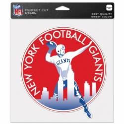 New York Giants Retro Logo - 8x8 Full Color Die Cut Decal