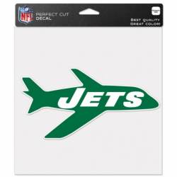 New York Jets Retro Logo - 8x8 Full Color Die Cut Decal