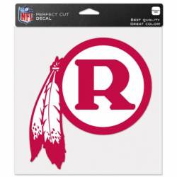 Washington Redskins Retro Logo - 8x8 Full Color Die Cut Decal