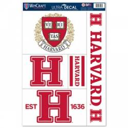 Harvard College Crimson - Set of 5 Ultra Decals