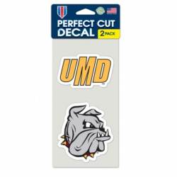 University Of Minnesota-Duluth Bulldogs - Set of Two 4x4 Die Cut Decals
