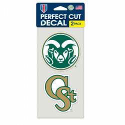 Colorado State University Rams - Set of Two 4x4 Die Cut Decals
