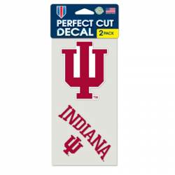 Indiana University Hoosiers - Set of Two 4x4 Die Cut Decals