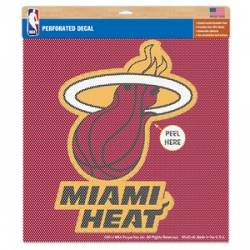 Miami Heat - 17x17 Perforated Shade Decal