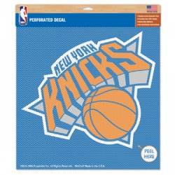 New York Knicks - 17x17 Perforated Shade Decal