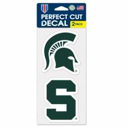 Michigan State University Spartans - Set of Two 4x4 Die Cut Decals