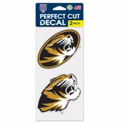 University Of Missouri Tigers - Set of Two 4x4 Die Cut Decals