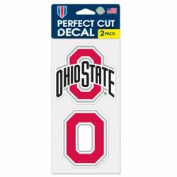 Ohio State University Buckeyes - Set of Two 4x4 Die Cut Decals