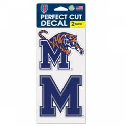 University Of Memphis Tigers - Set of Two 4x4 Die Cut Decals