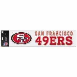 San Francisco 49ers - 4x17 Die Cut Decal