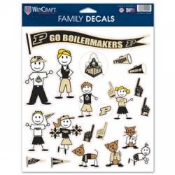 Purdue University Boilermakers - 8.5x11 Family Sticker Sheet