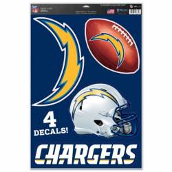 Los Angeles Chargers - Set Of 4 Ultra Decals