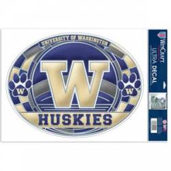 University Of Washington Huskies - Stained Glass 11x17 Ultra Decal