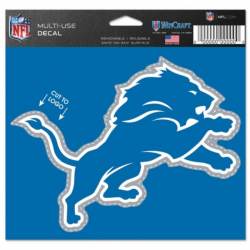Detroit Lions Logo - 4.5x5.75 Die Cut Ultra Decal