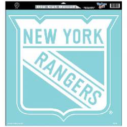 New York Rangers - 18x18 White Die Cut Decal